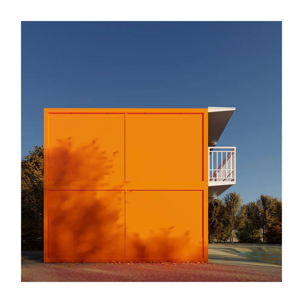 Orange prefab container house