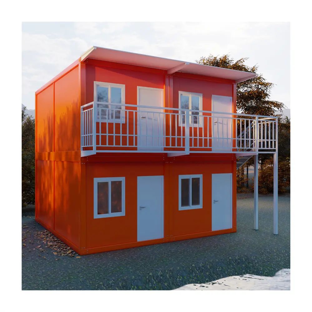 Orange prefab container house