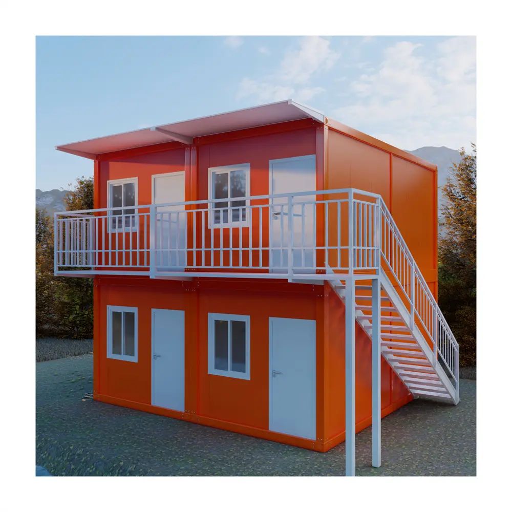 Orange prefab container house
